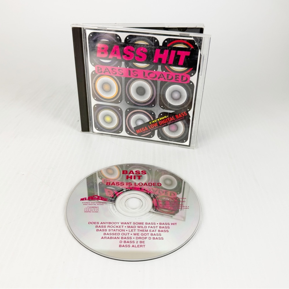 Vintage 1993 Bass Hit Bass is Loaded Audio Music CD Neurodisc